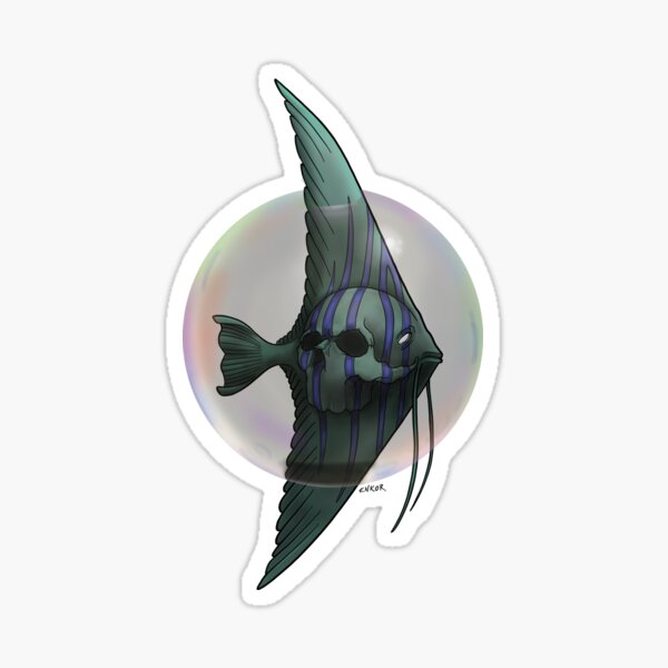 Bubble skull Sticker
