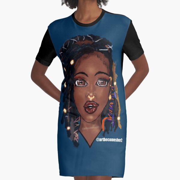 Item preview, Loc’d Goddess - Version 2 ( Kiss Cut) designed and sold by ArtBecomesHer2.