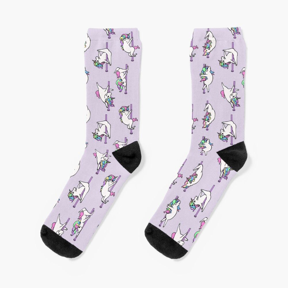 Unicorn Pole Dancing Club Socks