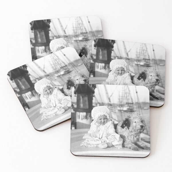 Item preview, Baby and a dog on a sailing ship designed and sold by anmm.