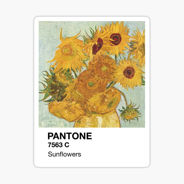Tournesols pantone Sticker