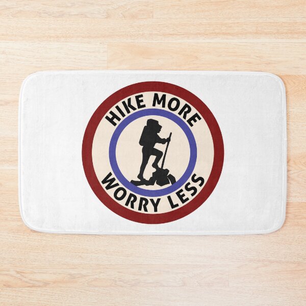 Item preview, HIKE MORE WORRY LESS HIKING HIKER MOUNTAINS TRAILS NATURE designed and sold by DESTINATIONS DECAL.