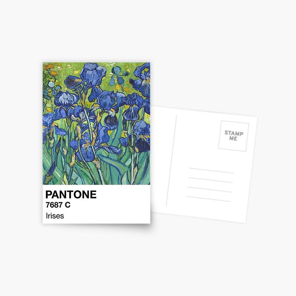 Pantone Iris Postkarte