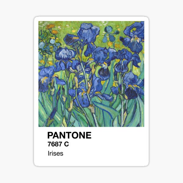 Pantone Irises Sticker