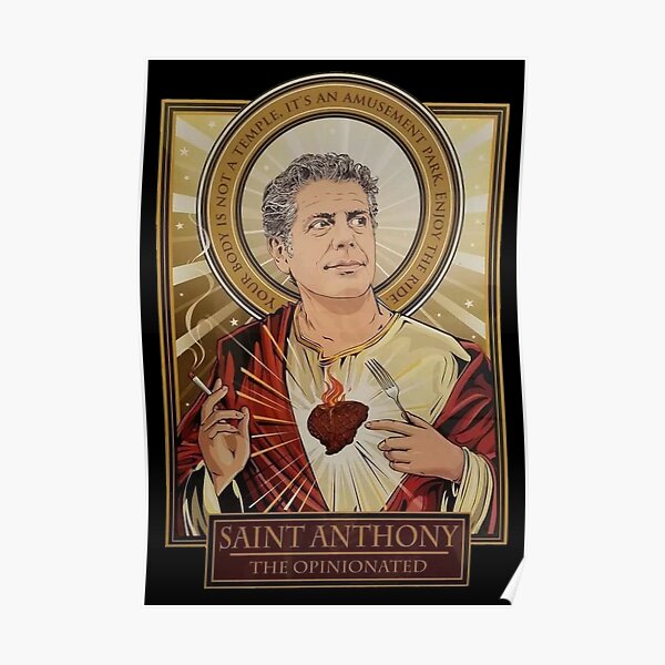 Anthony Bourdain Posters | Redbubble