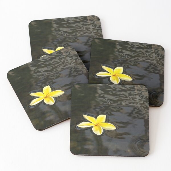 Item preview, Low Key Beauty - Golden Plumeria Blossom in Dark Waters designed and sold by Georgia Mizuleva.