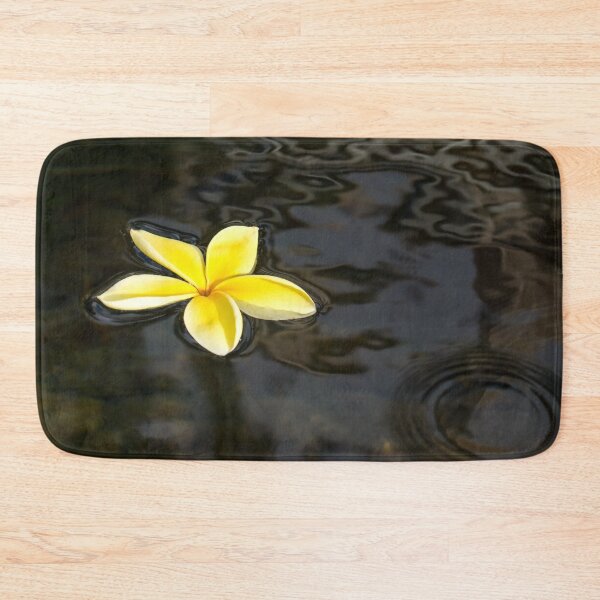 Item preview, Low Key Beauty - Golden Plumeria Blossom in Dark Waters designed and sold by Georgia Mizuleva.