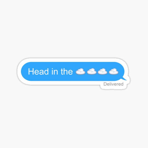 Head in the clouds Sticker