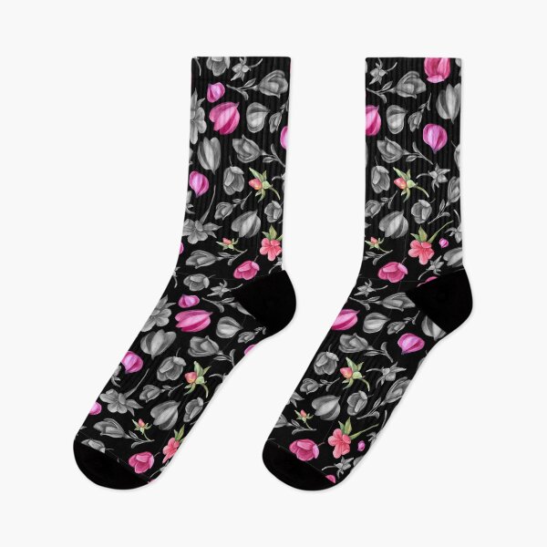 Item preview, Spring Flower Buds On Black Background designed and sold by Megan24.