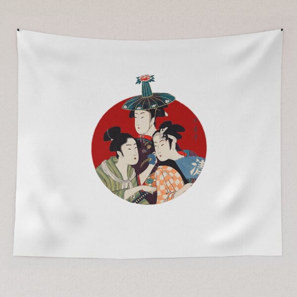 Item preview, Japanese Flag - Three Young Men or Women designed and sold by weavernap.