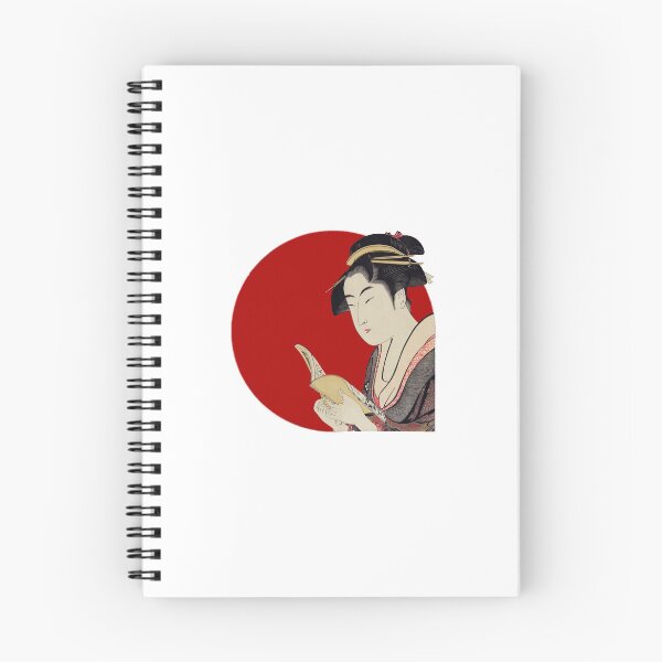 Item preview, Japanese Flag - Woman Reading a Book designed and sold by weavernap.