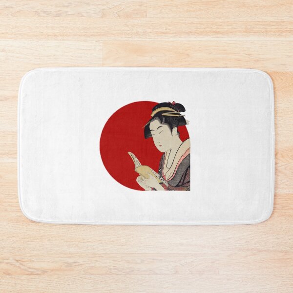 Item preview, Japanese Flag - Woman Reading a Book designed and sold by weavernap.