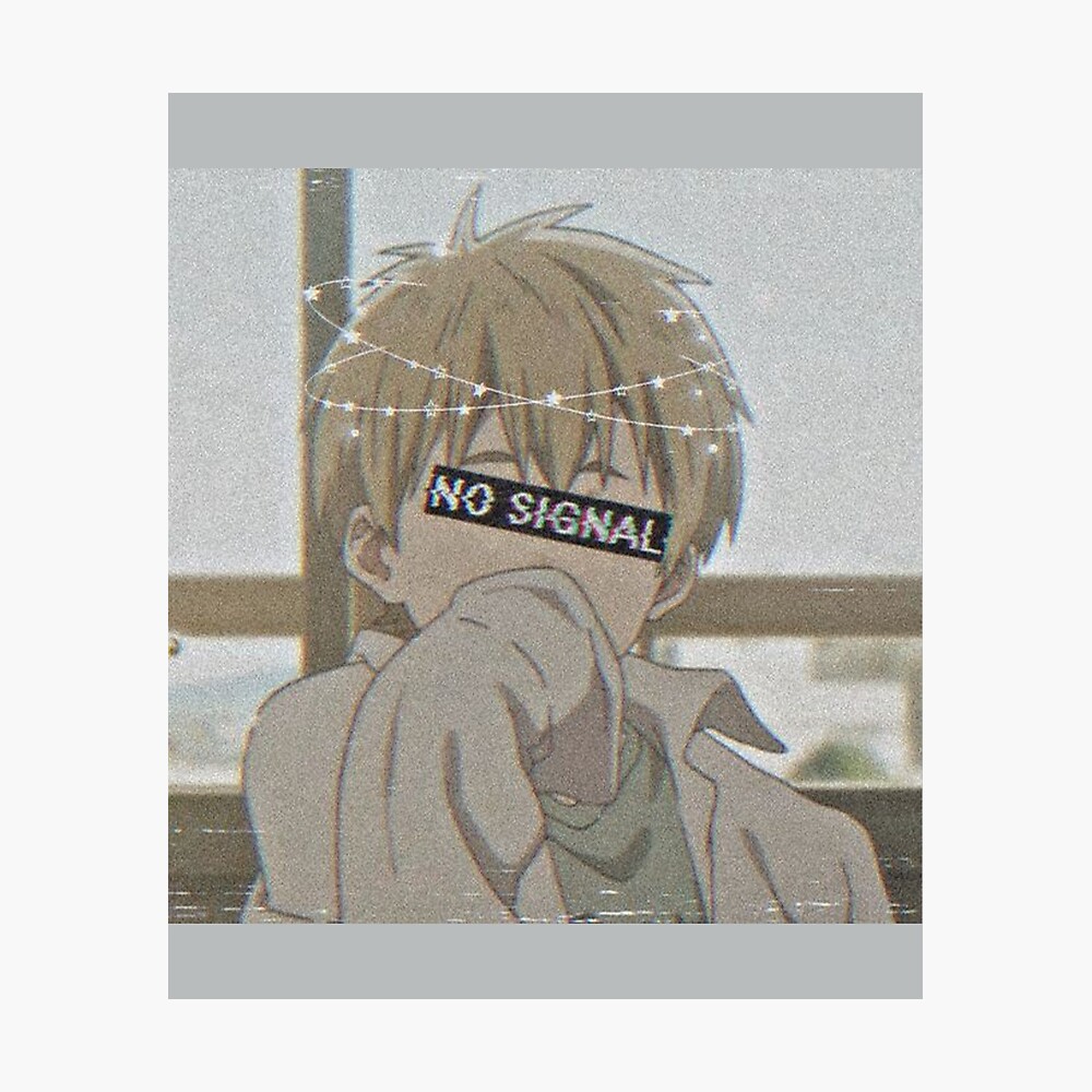 Póster for Sale con la obra «No Signal - Sad Boy» de LEVANKOV Items |  Redbubble