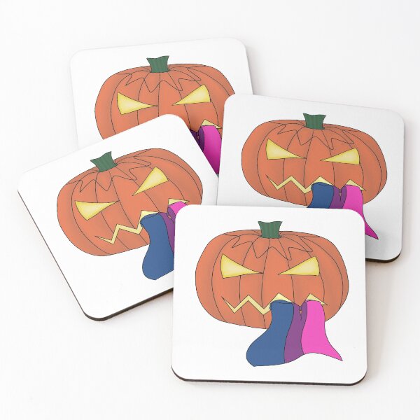 Item preview, jack o'lantern with bi pride flag designed and sold by calenca.