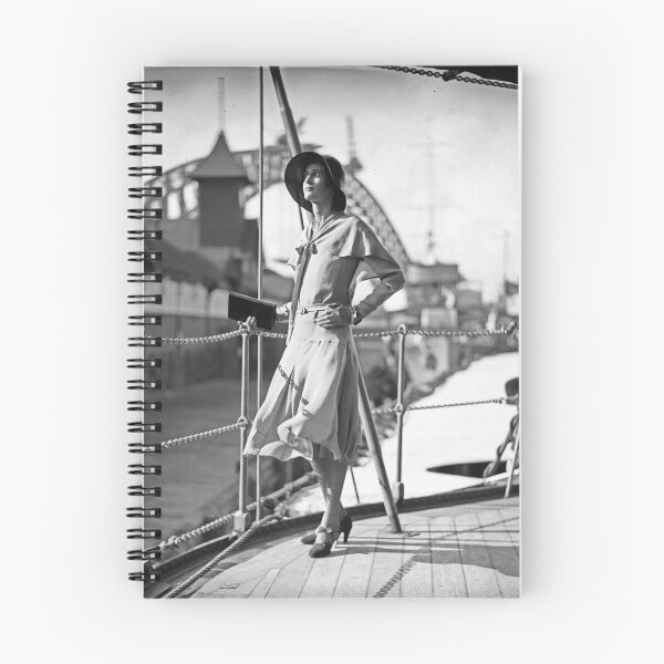 Item preview, Hera Roberts posing on the deck of HNLMS JAVA designed and sold by anmm.