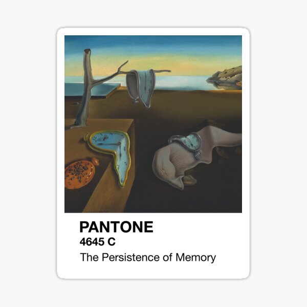 Pantone Persistence of Memory Sticker