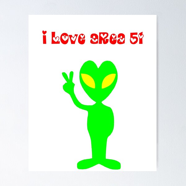 Item preview, I Love Area 51 designed and sold by SuperMerchMan.