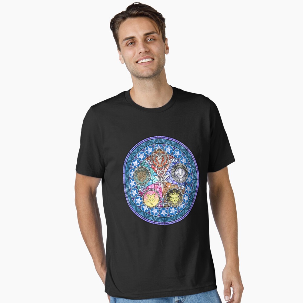 Vista previa del artículo con la obra «Camiseta esencial», diseñado y vendido por MHeartz.