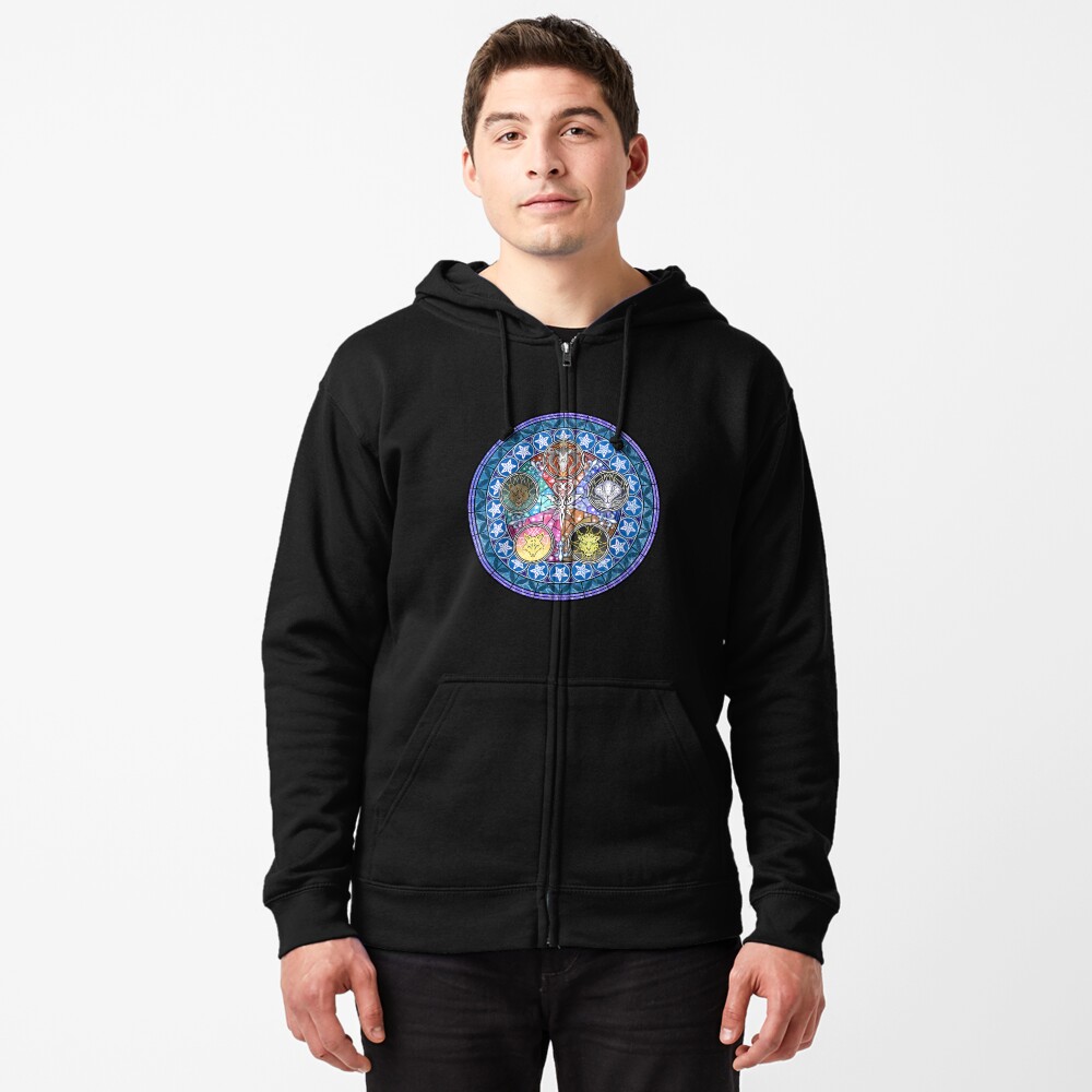 Vista previa del artículo con la obra «Sudadera con capucha y cremallera», diseñado y vendido por MHeartz.