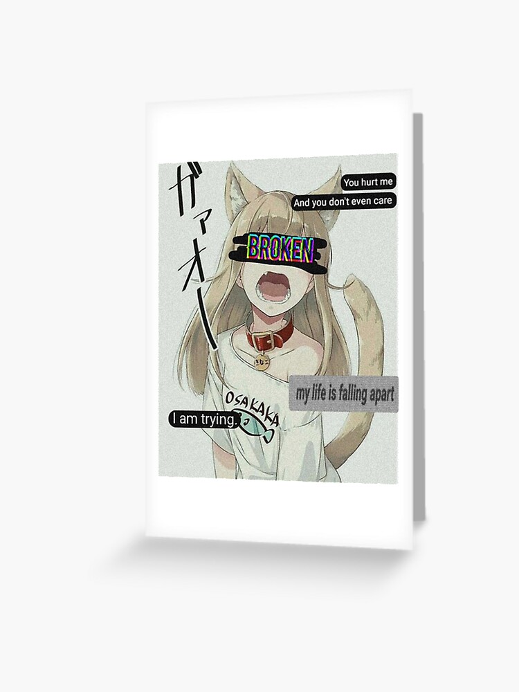 You Broke My Heart - Sad Anime Girl Art Board Print for Sale by LEVANKOV  Items