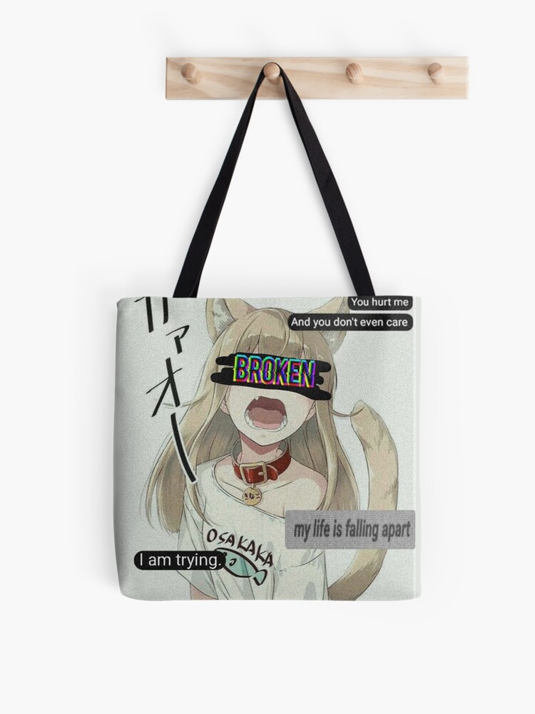 Sad Anime Girl Tote Bag for Sale by LEVANKOV Items