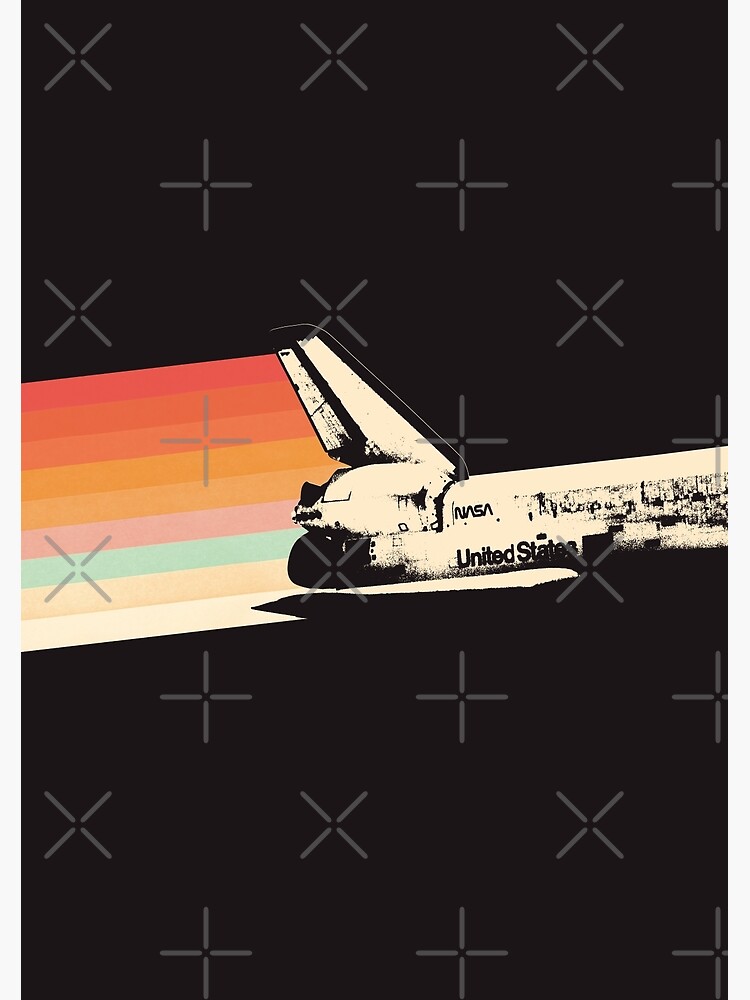 Disover Spacecraft - Rainbow Premium Matte Vertical Poster