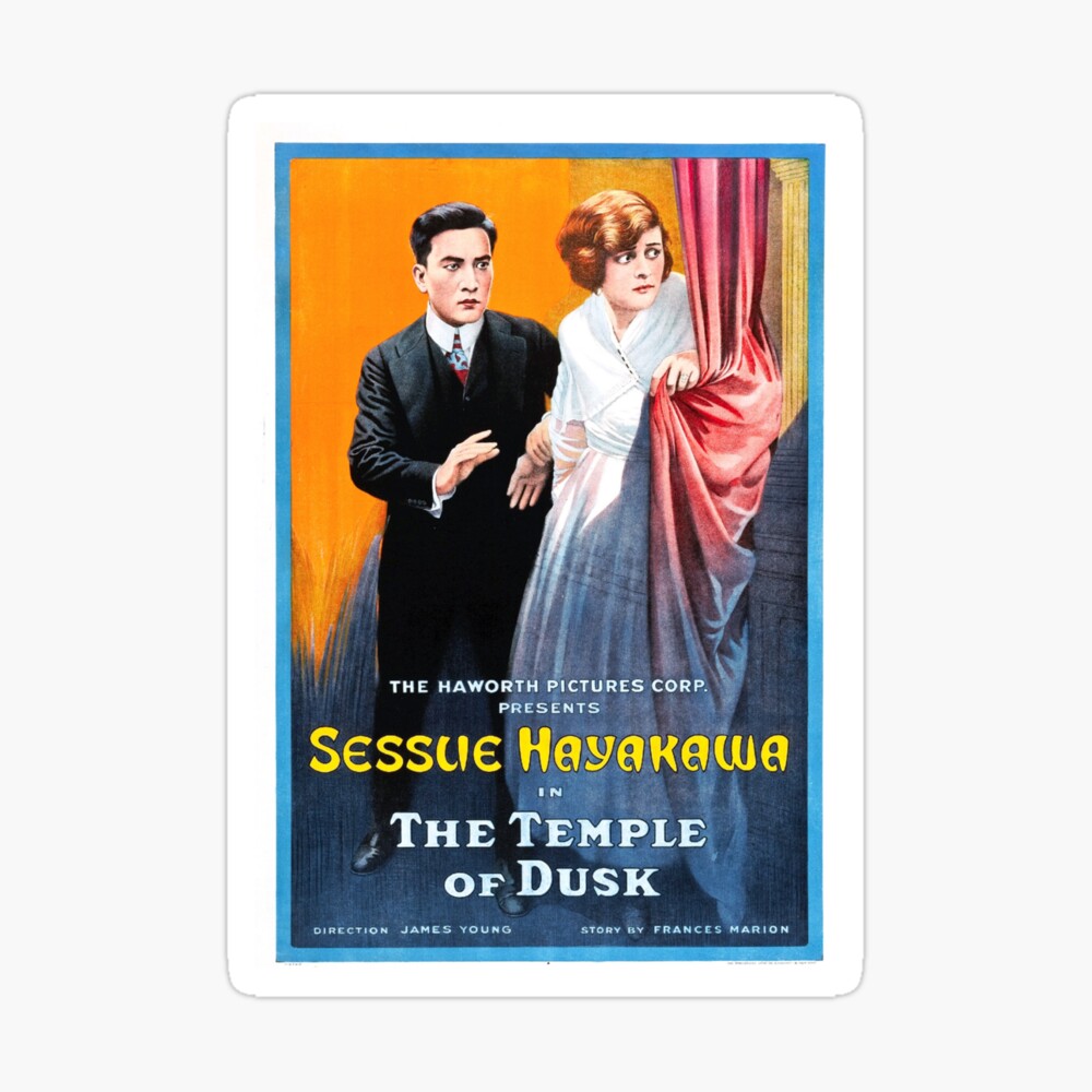 Vintage Hollywood Nostalgia The Temple Of Dusk Sessue Hayakawa Film Movie Advertisement Poster Poster By Jnniepce Redbubble