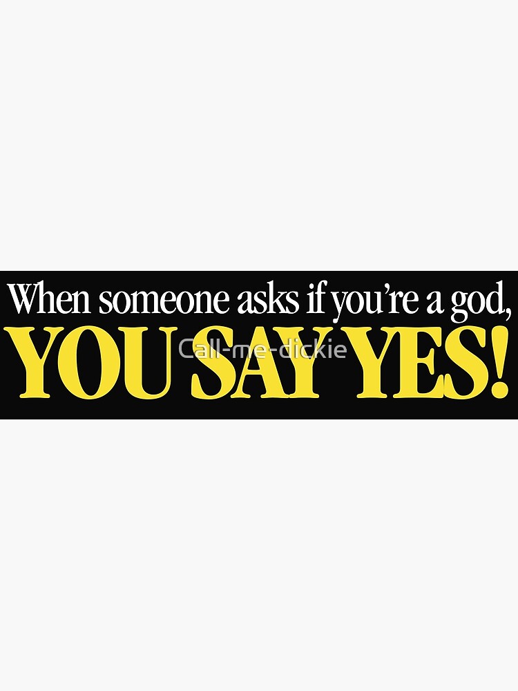 "Ghostbusters When someone asks if you're a god..." Canvas Print by