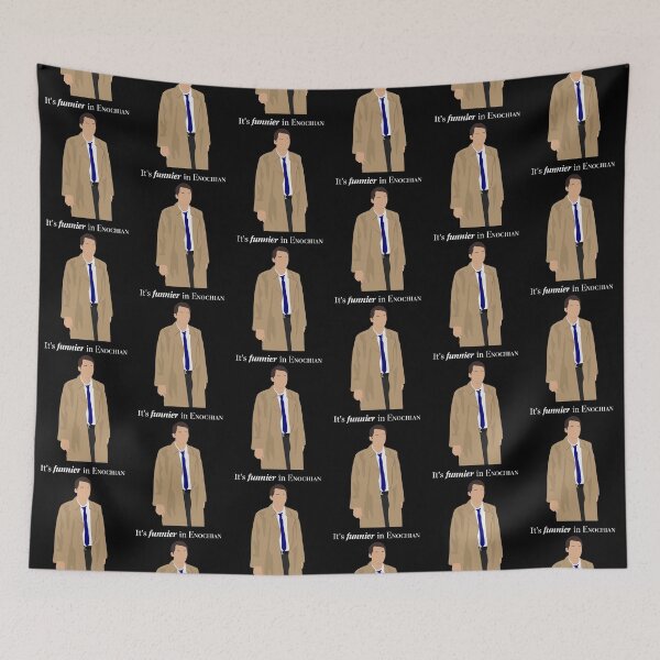 Item preview, Supernatural - Castiel It's Funnier in Enochian designed and sold by OutlineArt.