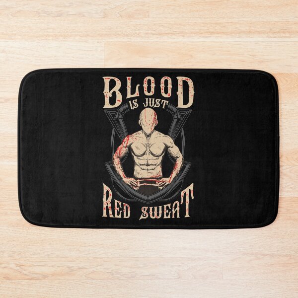 Item preview, Funny Blood Is Just Red Sweat MMA Martial Arts Pun designed and sold by perfectpresents.