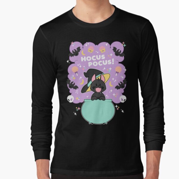 Hocus POCUS! Lucky the Black Cat Long Sleeve T-Shirt
