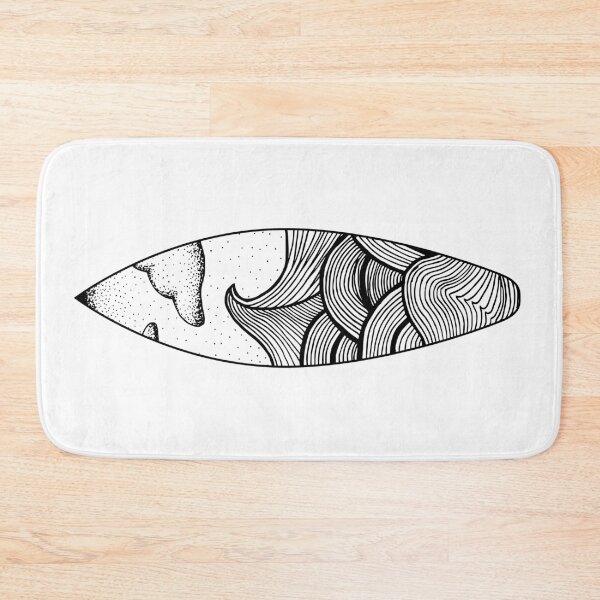 Item preview, Surfboard Drawing designed and sold by Fangpunk.