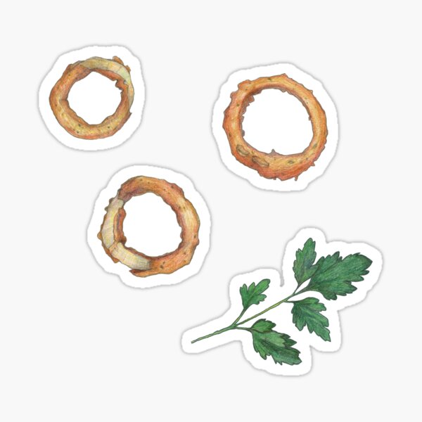 onion rings Sticker