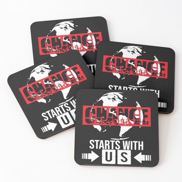 Item preview, Change starts with us! designed and sold by Cutebutfunny.
