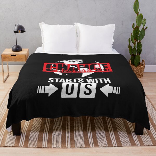 Item preview, Change starts with us! designed and sold by Cutebutfunny.
