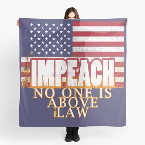 US American Flag USA Impeach No One Is Above The Law Scarf