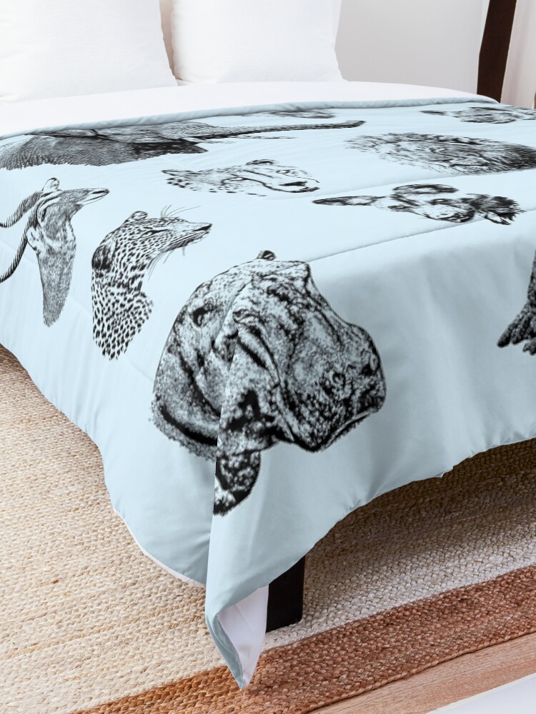 Alternate view of African Wildlife Safari Sightings Comforter