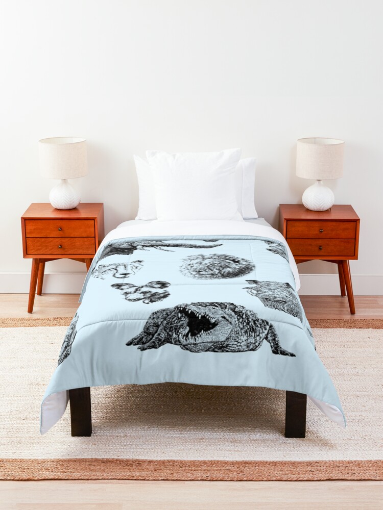 Alternate view of African Wildlife Safari Sightings Comforter