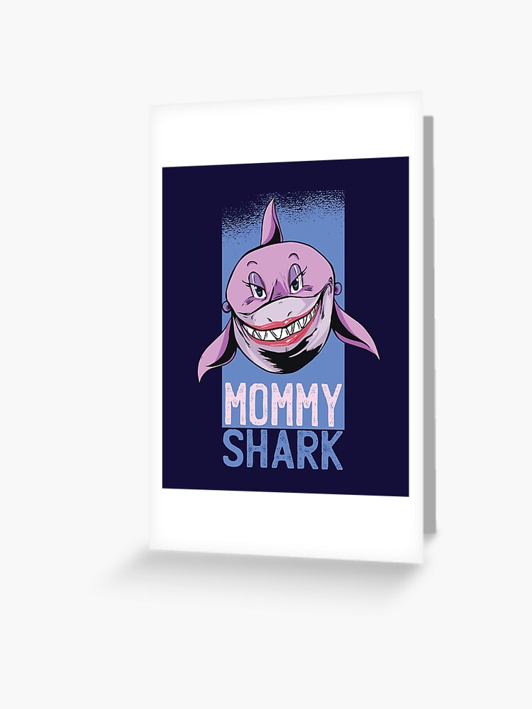 Mom shark Greeting Card by DerSenat