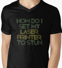 Laser Printer Men's V-Neck T-Shirt