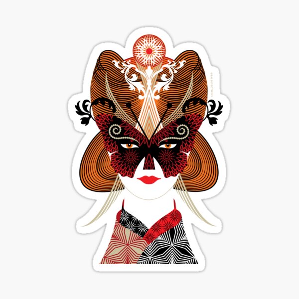 Madame Batterfly Japan 3 Colletion by Balbusso twins Sticker