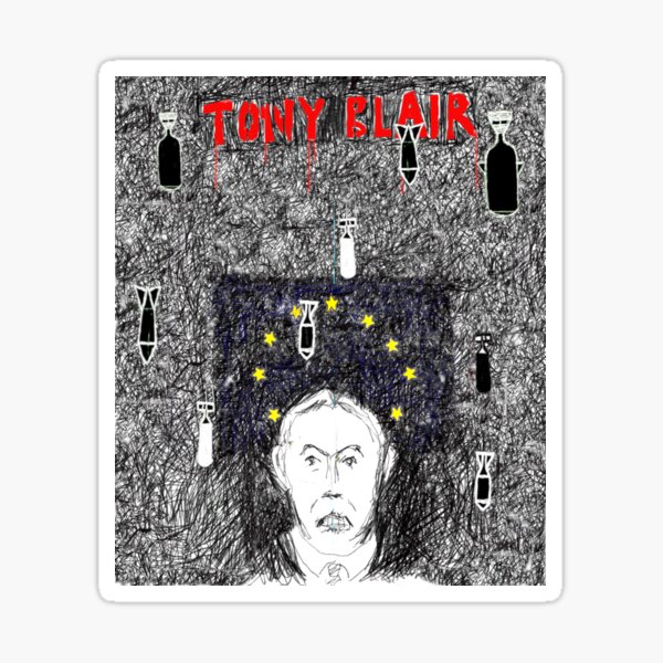 "Tony Blair " Sticker by Recrem | Redbubble