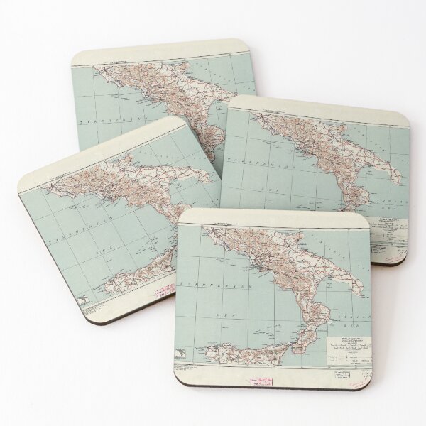 Item preview, Southern Italy World War II Strategic Map (1943) designed and sold by allhistory.