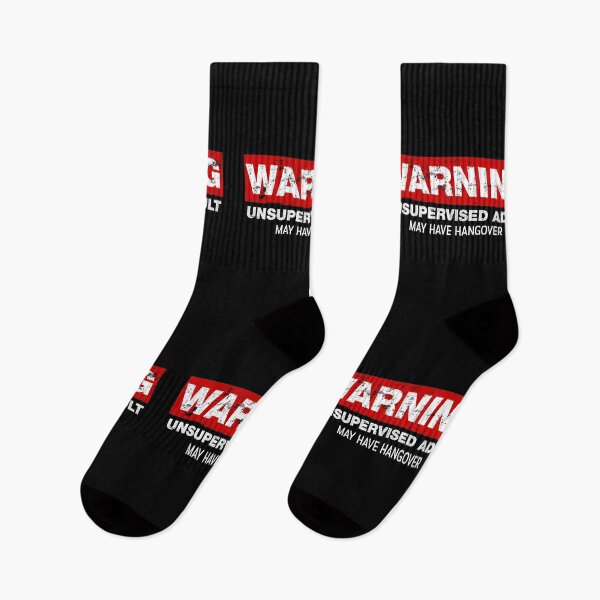 Item preview, Warning Unsupervised Adult May Have Hangover designed and sold by netwales.