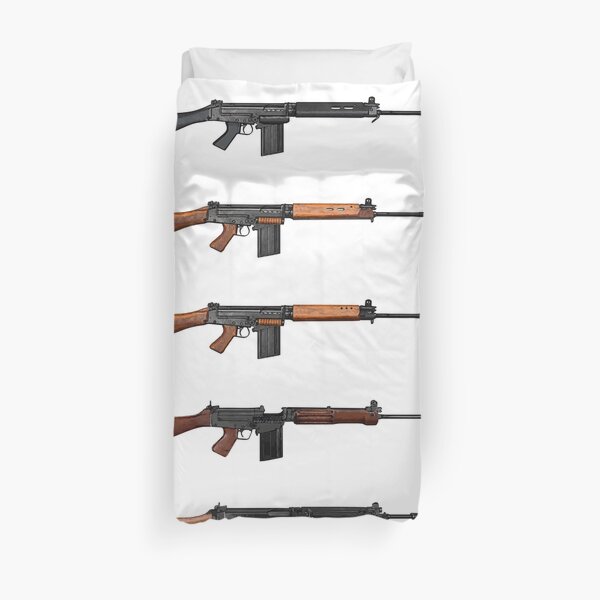 Fortnite Guns Duvet Covers Redbubble - guns the dam fort roblox