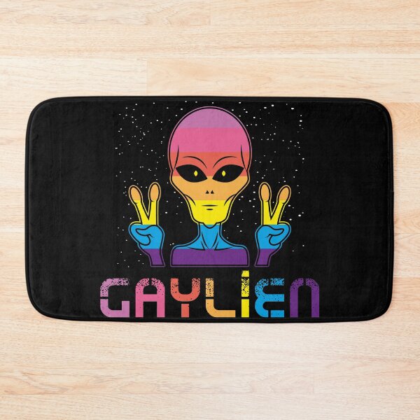 Item preview, Gay Alien Gaylien Rainbow Pride LGBT designed and sold by Sandra78.