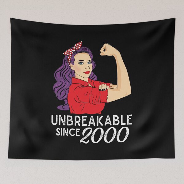 Item preview, 21st birthday Gift 21 Years Old Born in 2000 Unbreakable designed and sold by ZNOVANNA.