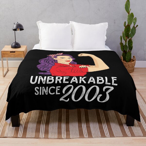 Artikelvorschau, Geboren 2003 Unbreakable 18. Geburtstagsgeschenk 18 Jahre alt entworfen und verkauft von ZNOVANNA.