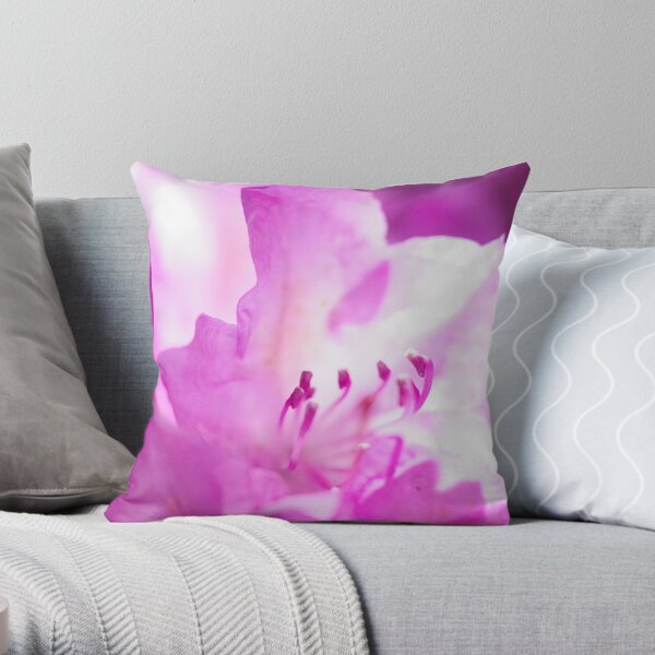 Azalea In Bright Pink Throw Pillow