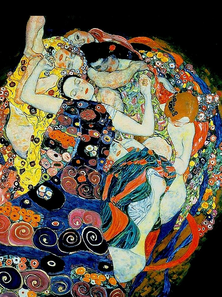 MAIDENS : Vintage Gustav Klimt Oil Painting Print by posterbobs